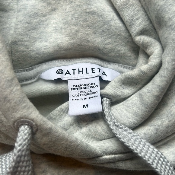 Athleta Gray Sweatshirt Classic Crew Neck - Picture 2 of 2